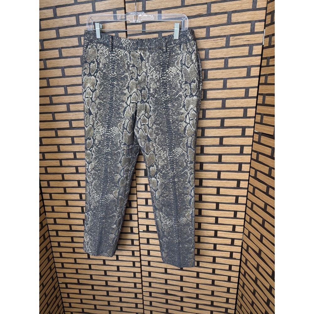 Worthington Metallic Snakeskin Print Dress Pants‎ Size 4